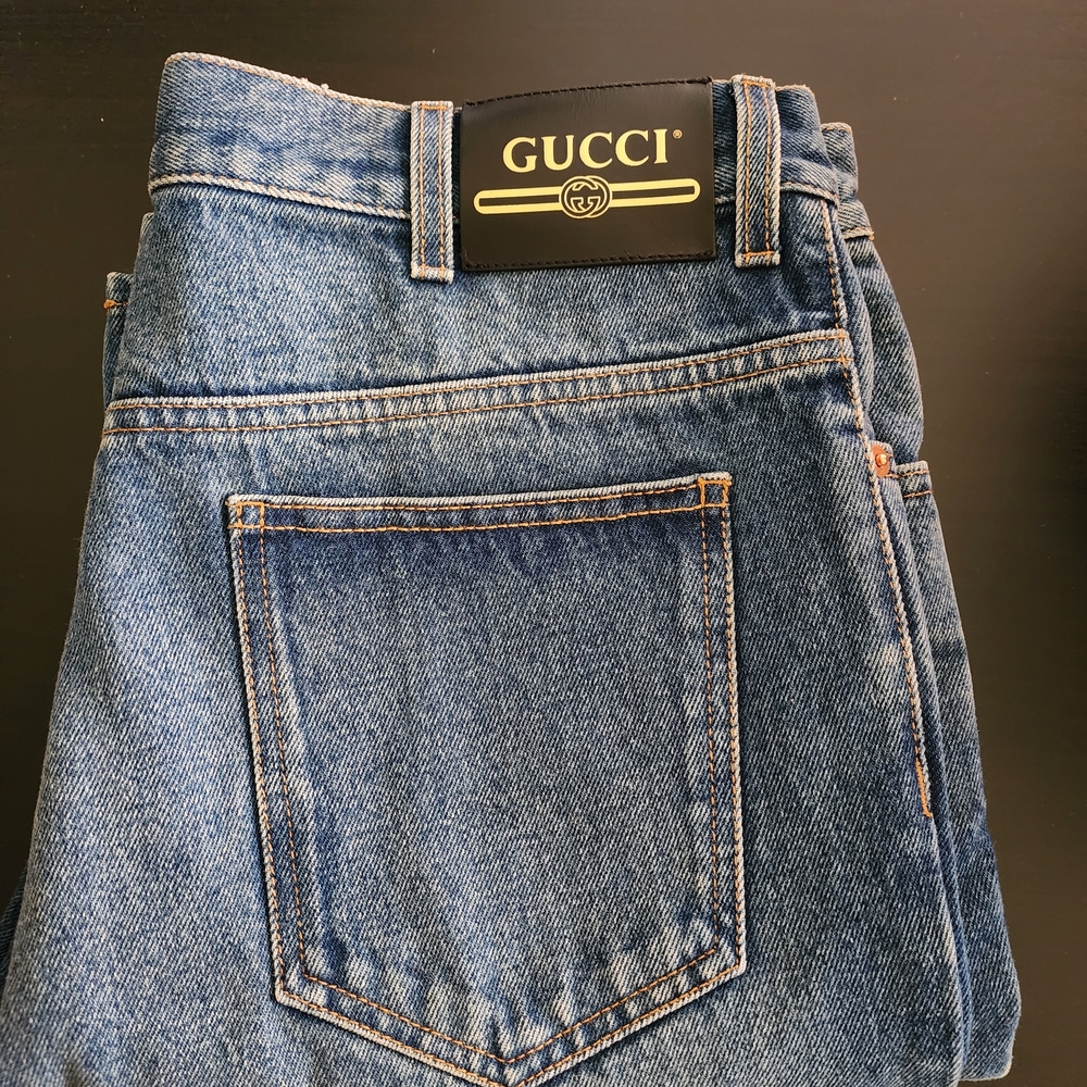 Gucci Classic Blue Denim Pants